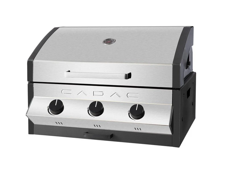 Cadac Inbouwbarbecue Meridian Built-in 3 Brander RVS - Afbeelding 2