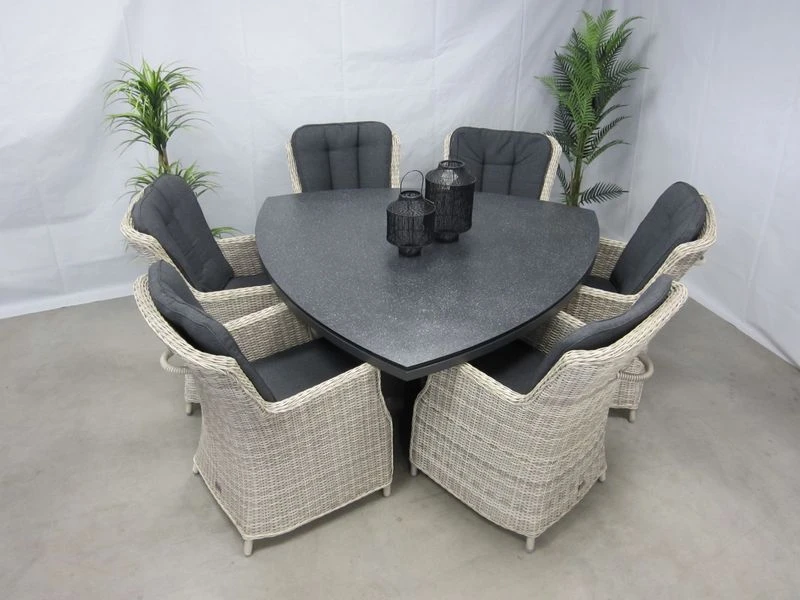 Te Velde Tuinmeubelen Tuinset Anna Xl Tuinstoel Met Mojito Driehoek Tuintafel - Afbeelding 3