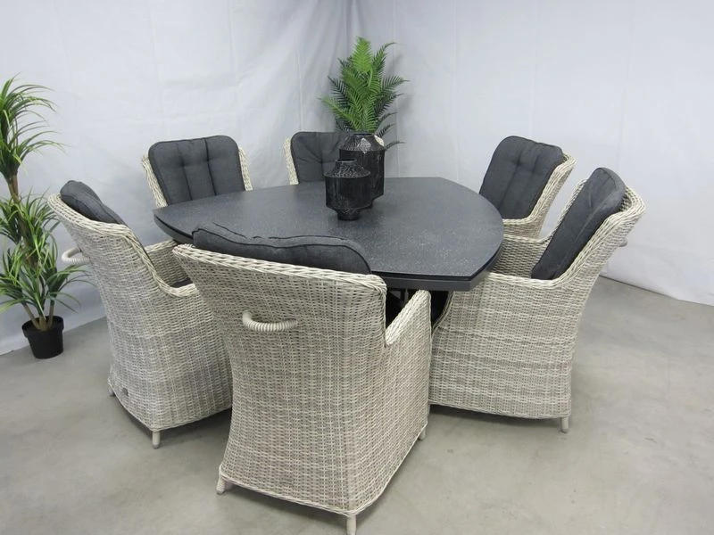 Te Velde Tuinmeubelen Tuinset Anna Xl Tuinstoel Met Mojito Driehoek Tuintafel - Afbeelding 4