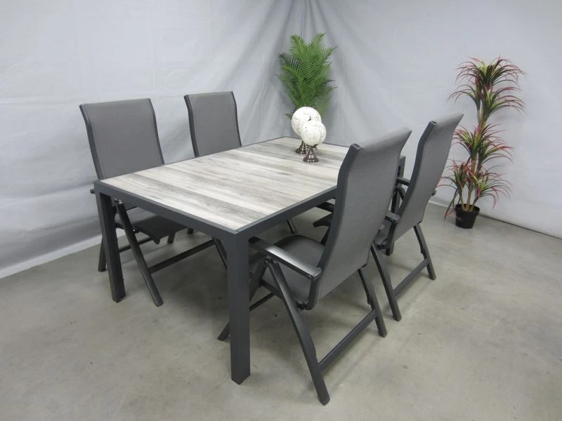 Te Velde Tuinmeubelen Tuinset Milano Tuinstoel Met Hartman Tanger 168 Tuintafel