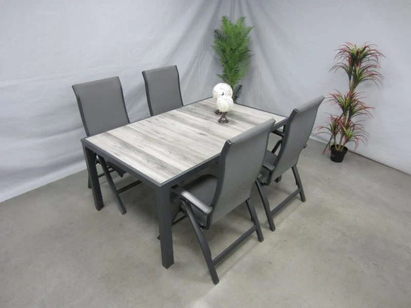 Te Velde Tuinmeubelen Tuinset Milano Tuinstoel Met Hartman Tanger 168 Tuintafel - Afbeelding 2