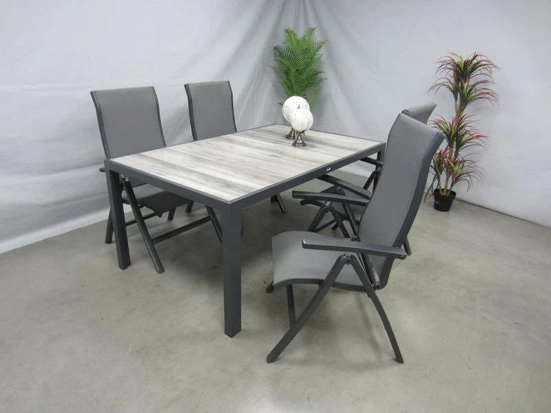 Te Velde Tuinmeubelen Tuinset Milano Tuinstoel Met Hartman Tanger 168 Tuintafel - Afbeelding 3