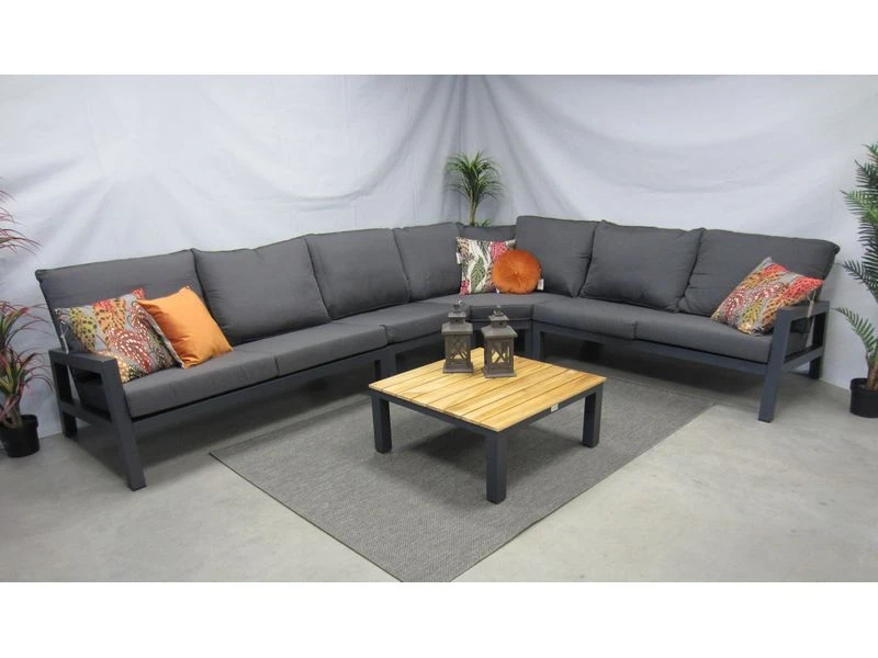 Te Velde Tuinmeubelen Jackson Aluminium Hoek-lounge Set 5 Delig