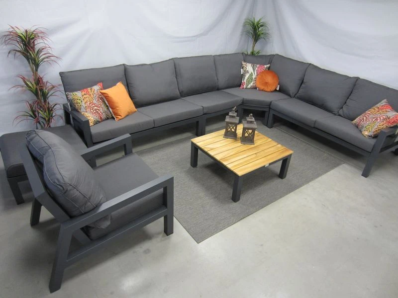 Te Velde Tuinmeubelen Jackson Aluminium Hoek-lounge Set 5 Delig - Afbeelding 5