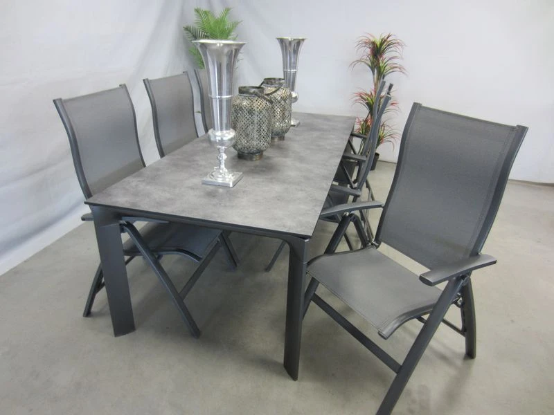 Te Velde Tuinmeubelen Tuinset Lecce Tuinstoel Met Kettler Diamond 220 Tuintafel - Afbeelding 4