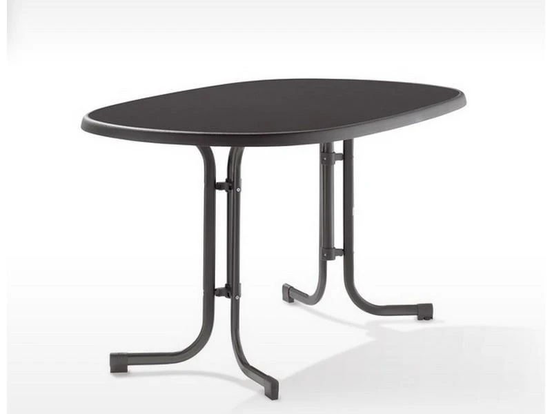 Sieger Tuin-tafel 140 X 90 Cm D.grijs Leisteen Decor.
