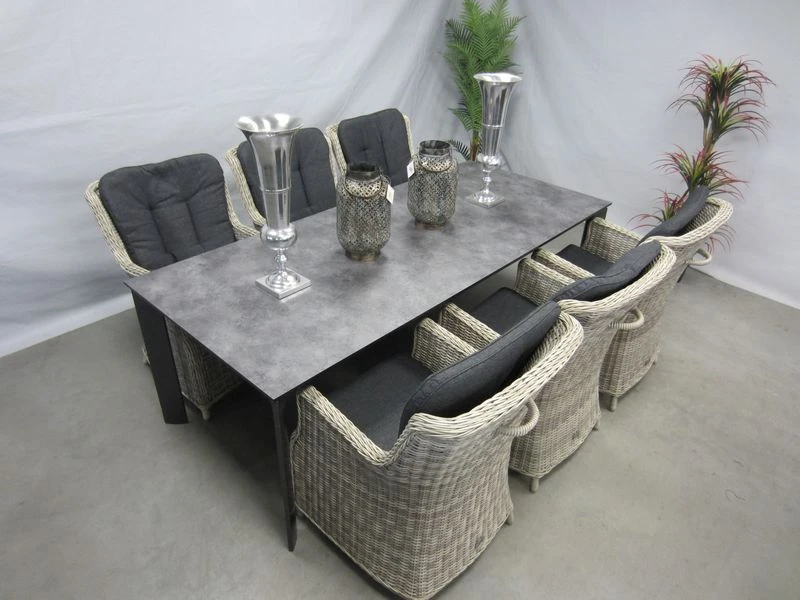 Te Velde Tuinmeubelen Tuinset Anna Xl Tuinstoel Met Kettler Diamond Hpl Tuintafel - Afbeelding 2