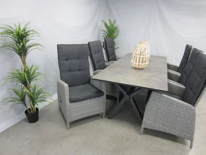 Te Velde Tuinmeubelen Tuinset Ross Met 4so Conrad 220 Tafel