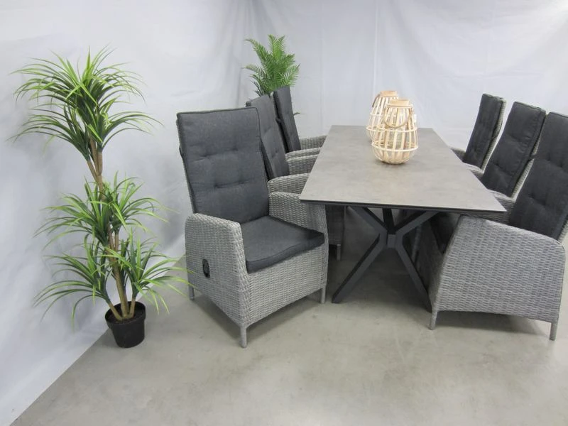 Te Velde Tuinmeubelen Tuinset Ross Met 4so Conrad 220 Tafel - Afbeelding 3