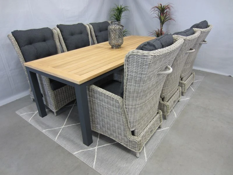 Te Velde Tuinmeubelen Tuinset Bombay Tuinstoel Met Palazzo Teak Tuintafel