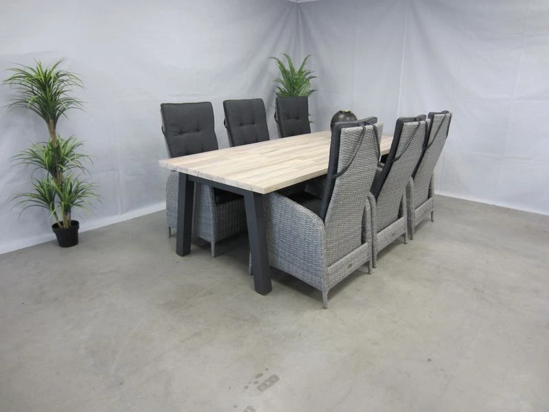 Te Velde Tuinmeubelen Tuinset Ross Met 4so Derby 240 Tafel - Afbeelding 4