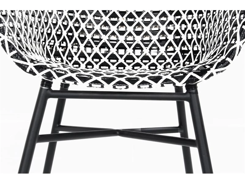 Hartman Tuinset Delphine Black-white Met Yasmani Tafel 240 - Afbeelding 3
