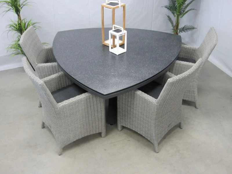 Te Velde Tuinmeubelen Tuinset Amy Tuinstoel Met Mojito Driehoek Tuintafel - Afbeelding 2