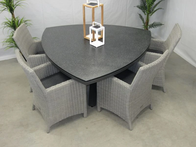 Te Velde Tuinmeubelen Tuinset Amy Tuinstoel Met Mojito Driehoek Tuintafel - Afbeelding 3