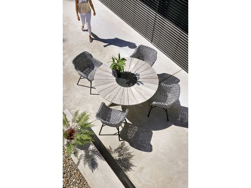 Hartman Tuinset Delphine Black-white Met Provence Tafel 150 - Afbeelding 5