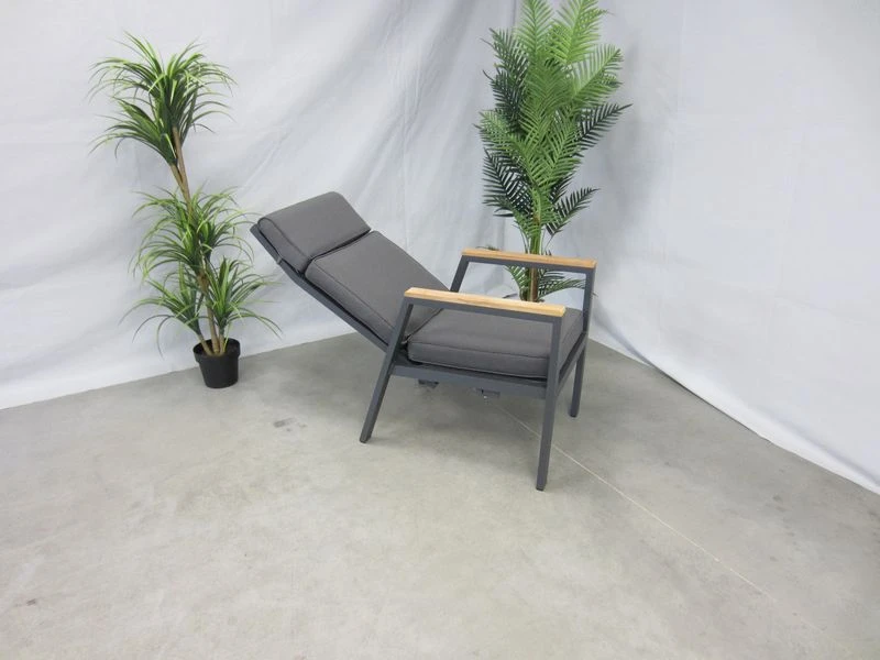 Te Velde Tuinmeubelen Palazzo Aluminium-teak Tuinstoel Verstelbaar - Afbeelding 3