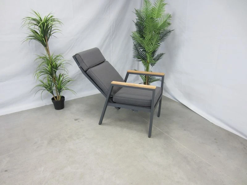 Te Velde Tuinmeubelen Palazzo Aluminium-teak Tuinstoel Verstelbaar - Afbeelding 5