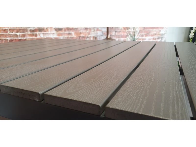 Sensline Jersey Tuintafel Polywood 160 Antraciet - Afbeelding 2