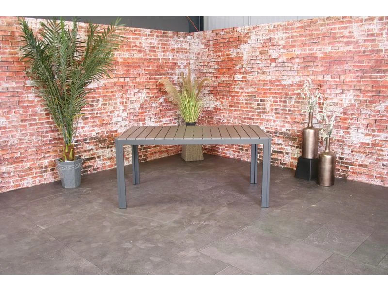 Sensline Jersey Tuintafel Polywood 160 Antraciet - Afbeelding 4