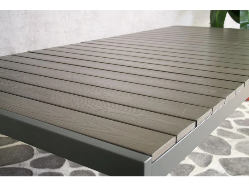 Sensline Jersey Tuintafel Polywood 220 Antraciet - Afbeelding 2