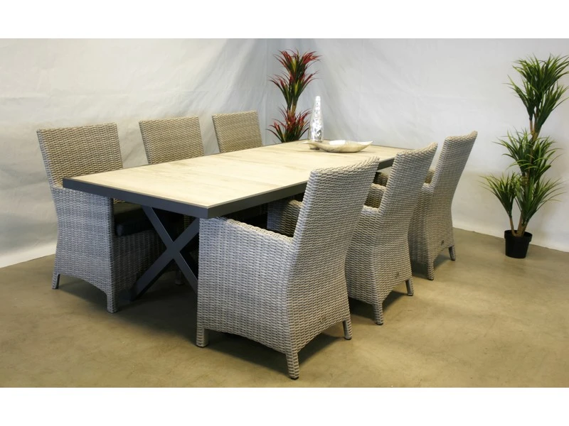 Te Velde Tuinmeubelen Tuinset Amy Met Canterbury Tuintafel - Afbeelding 4