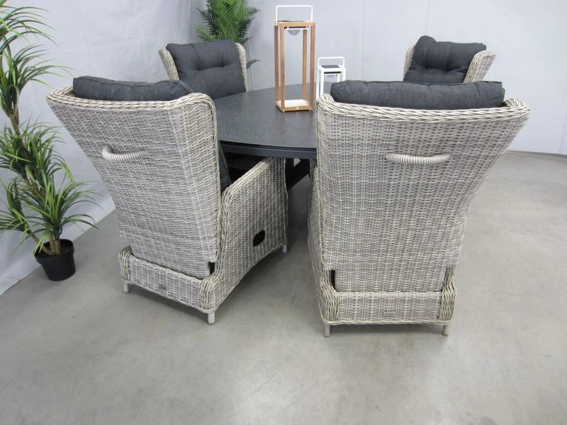 Te Velde Tuinmeubelen Tuinset Bombay Tuinstoel Met Mojito Driehoek Tuintafel - Afbeelding 5