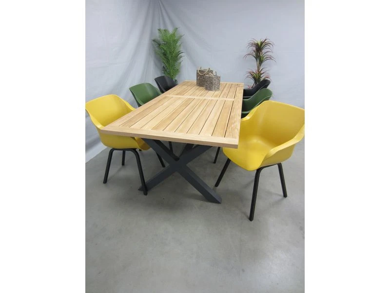Hartman Tuinset Sophie Element Kleur Met Kruispoot Teaktafel 240