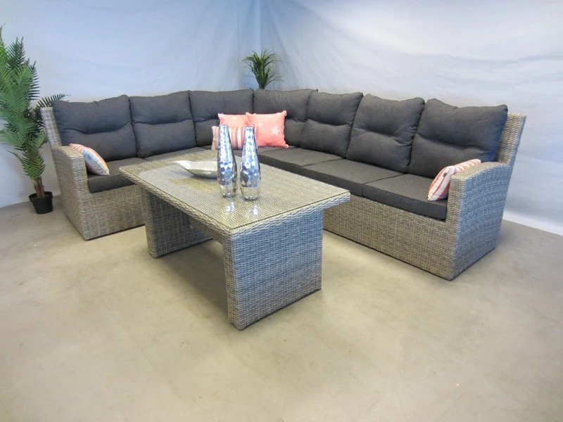 Te Velde Tuinmeubelen Isola Hoek Lounge Set Rechts 5 Delig - Afbeelding 6