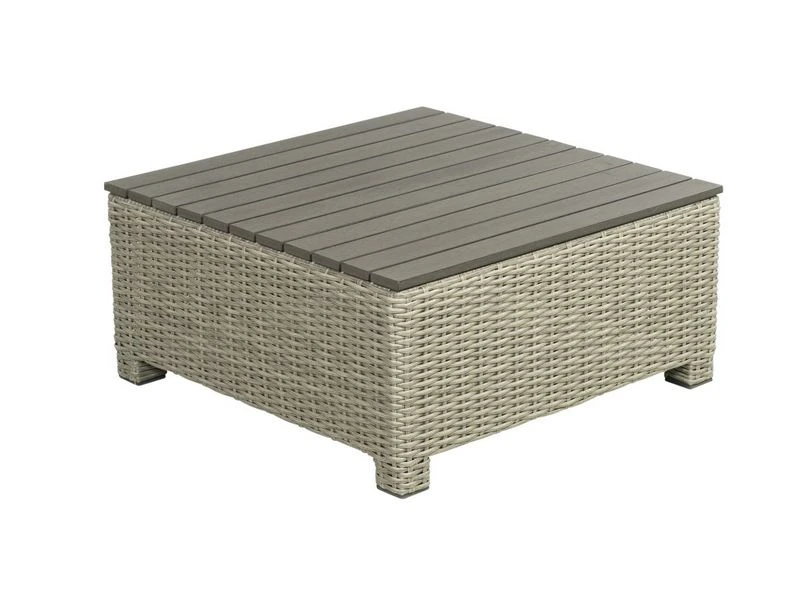 Beach7 Birdwood Footstool Tafel Vierkant Cloudy Grey