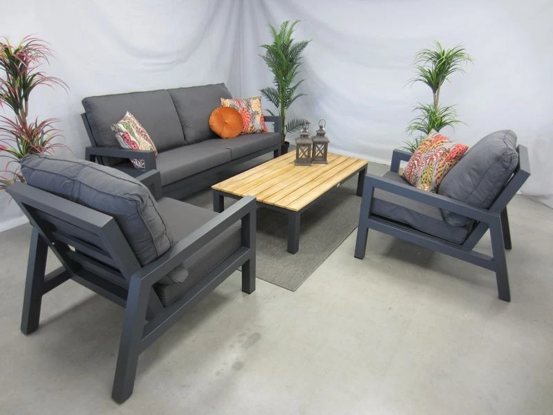 Te Velde Tuinmeubelen Jackson Aluminium Lounge Set 2 Zitsbank - Afbeelding 2