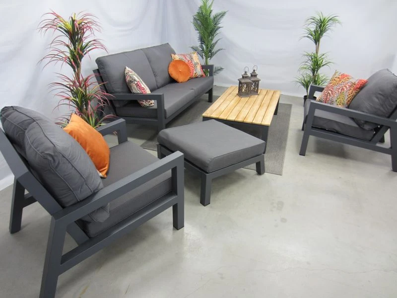 Te Velde Tuinmeubelen Jackson Aluminium Lounge Set 2 Zitsbank - Afbeelding 4