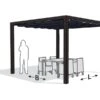 Nesling Aluminium Pergola Optiva Coolfit 319 X 419 Antraciet