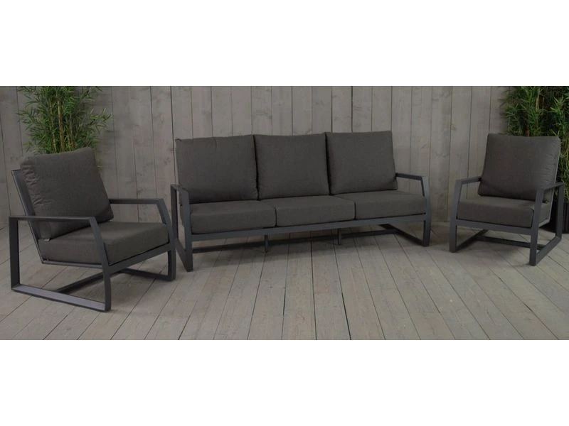 Taste By 4 Seasons Outdoor Mauritius Lounge-sofa-set 3 Zits Matt Carbon