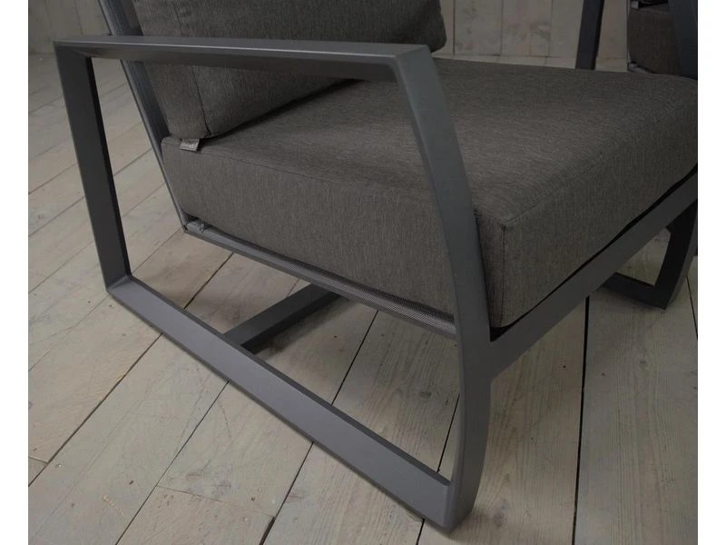 Taste By 4 Seasons Outdoor Mauritius Lounge-sofa-set 3 Zits Matt Carbon - Afbeelding 5