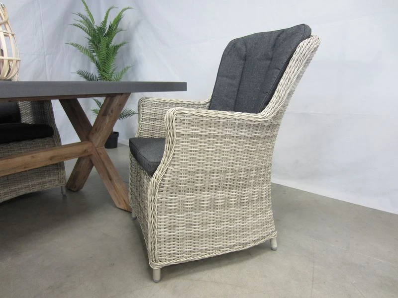 Te Velde Tuinmeubelen Anna XL Vlechtwerk Tuin Stoel - Afbeelding 2