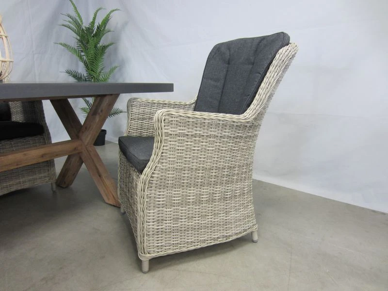 Te Velde Tuinmeubelen Anna XL Vlechtwerk Tuin Stoel - Afbeelding 3