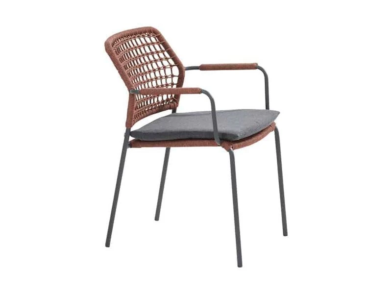 Taste By 4so Barista Stapelbare Tuinstoel Rope Terracotta - Afbeelding 4