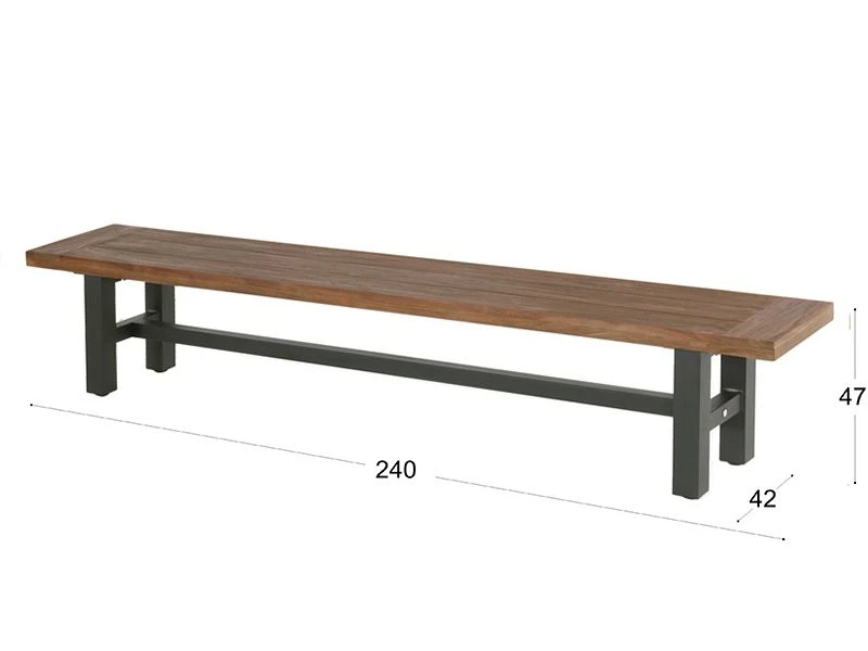 Hartman Yasmani Tuinbank 240 - Afbeelding 2