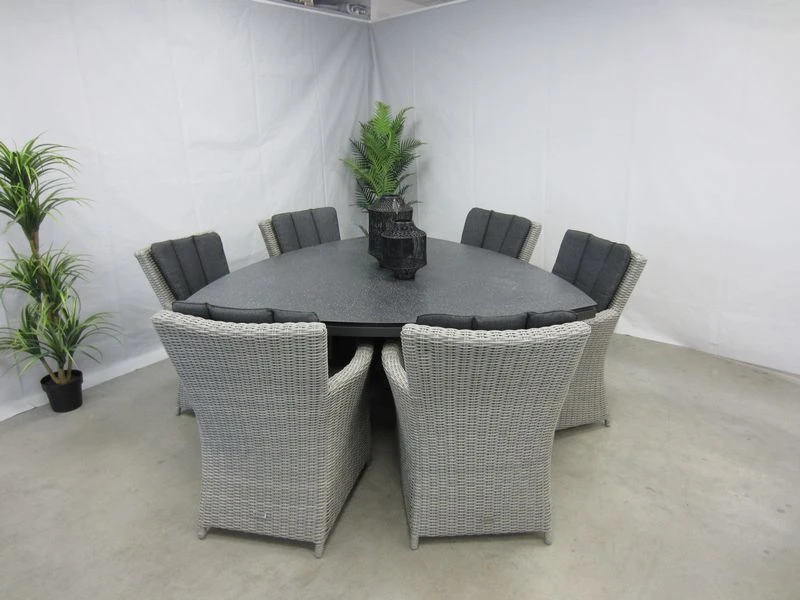 Te Velde Tuinmeubelen Tuinset Alonzo Met Mojito Driehoek Tafel - Afbeelding 2