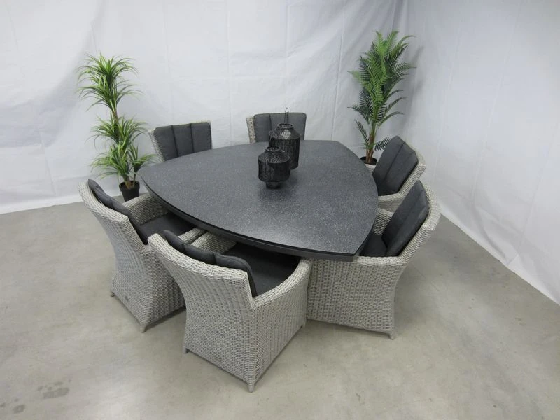 Te Velde Tuinmeubelen Tuinset Alonzo Met Mojito Driehoek Tafel - Afbeelding 4