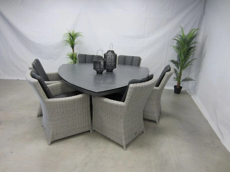 Te Velde Tuinmeubelen Tuinset Alonzo Met Mojito Driehoek Tafel