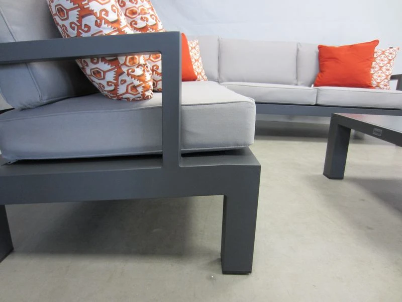 Te Velde Tuinmeubelen Lauren Aluminium Hoek-lounge Set - Afbeelding 4