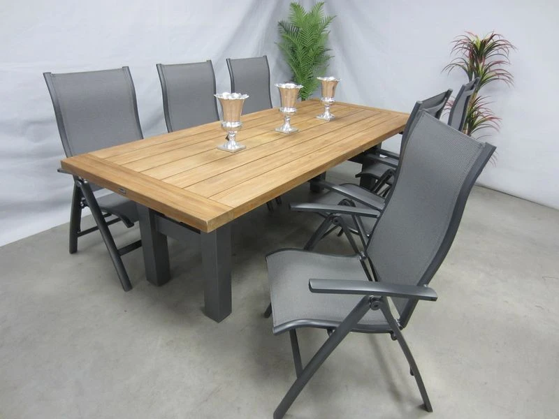 Te Velde Tuinmeubelen Tuinset Lecce Tuinstoel Met Hartman Yasmani Teak Tuintafel - Afbeelding 5