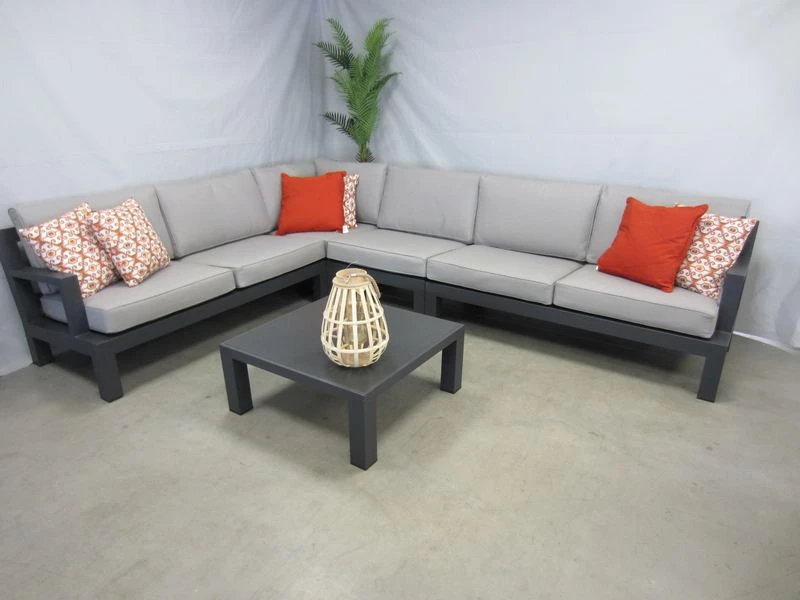 Te Velde Tuinmeubelen Lauren Aluminium Hoek-lounge Set 5 Delig - Afbeelding 6