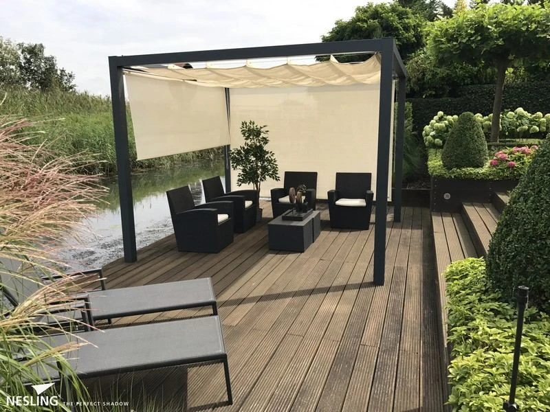 Nesling Pergola Aluminium Vrijstaand 3,19 X 4,19 Mtr. - Afbeelding 2