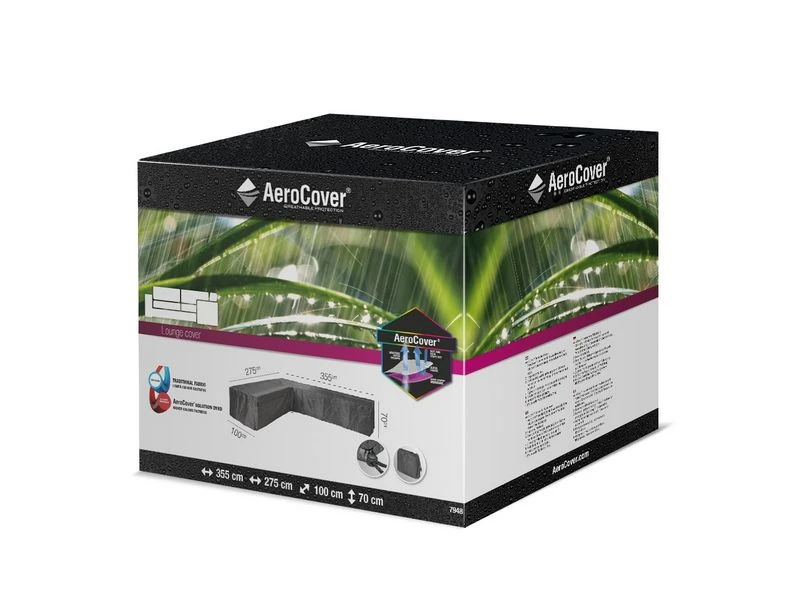 Platinum Aerocover Loungesethoes Hoekset Links 355x275x100xH70 - Afbeelding 3