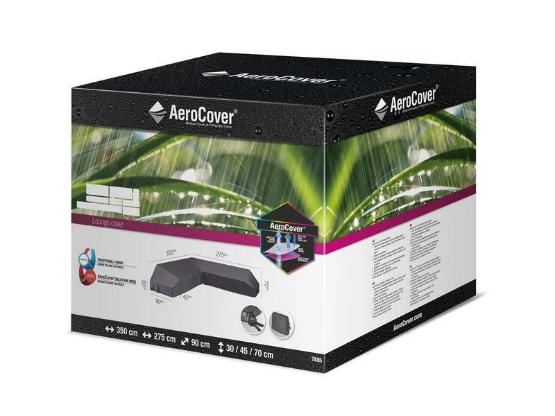 Platinum Aerocover Loungeset Platformhoes Rechts 350x275x90xH30/45/70 - Afbeelding 3