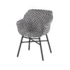 Hartman Tuinstoel Delphine Zwart-wit