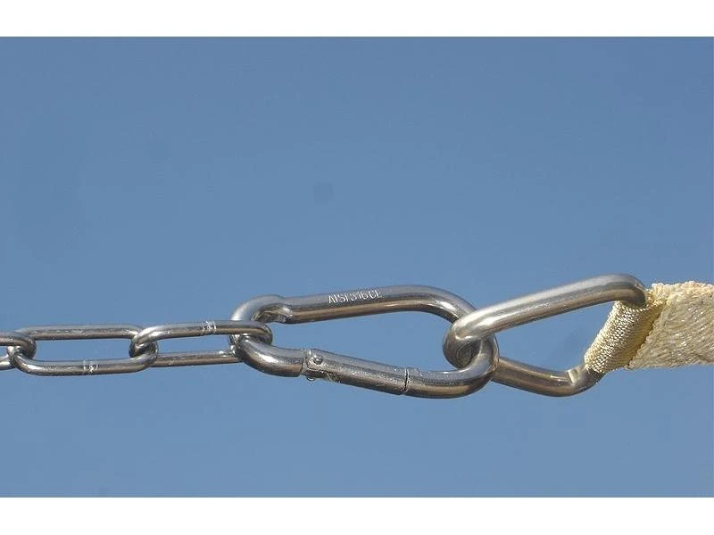 Nesling Karabijnhaak 8 X 80 Mm, RVS - Afbeelding 2