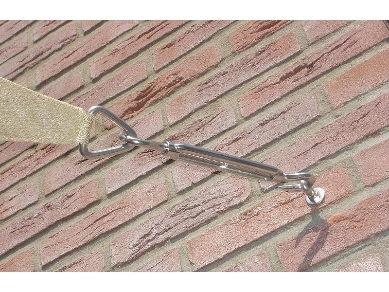 Nesling M10 Spanmoer, 2 X Haak, RVS - Afbeelding 2